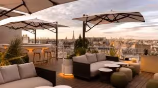 rooftop hotel dame des arts paris