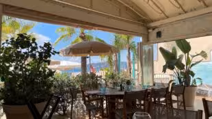 La plage les pirates à Juan les Pins