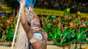 Danseuse de salsa brésilienne au Carnaval de Rio - The cultural performance of the Brazilian woman at the Carnaval parade