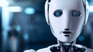 Robot humanoïde futuriste