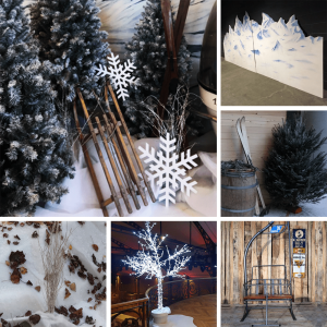 Ski resort decorations