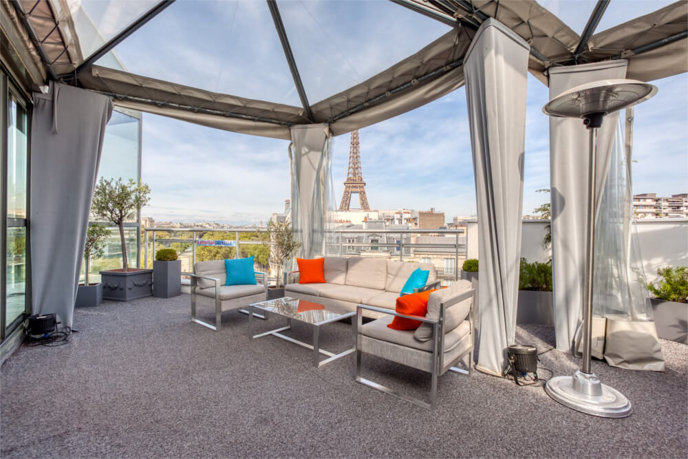 Rooftop Grenelle-Terrasse couverte