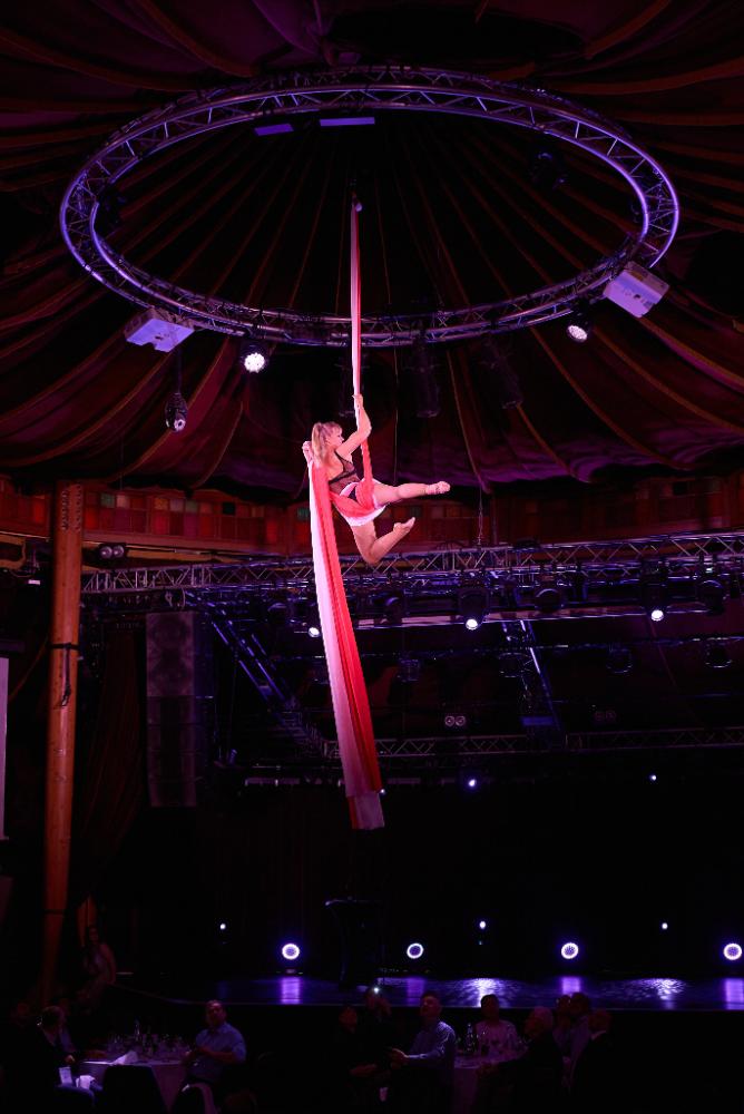 Danseuse de tissu aérien - Soirée FSTT organisée par Carmin