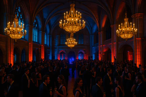 Bal delegance dans un bal gothique
