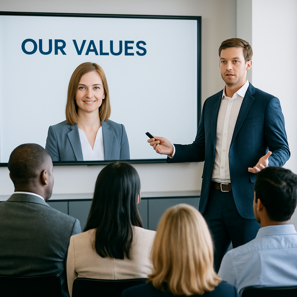 communication de marque valeurs d'entreprise