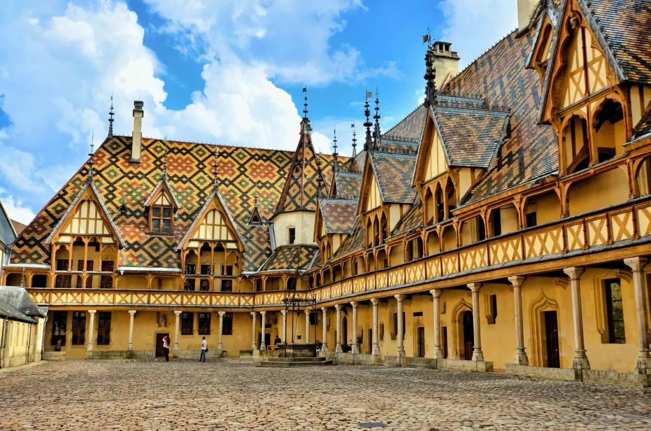 Courtyard hospital Saint Esprit France Beaune