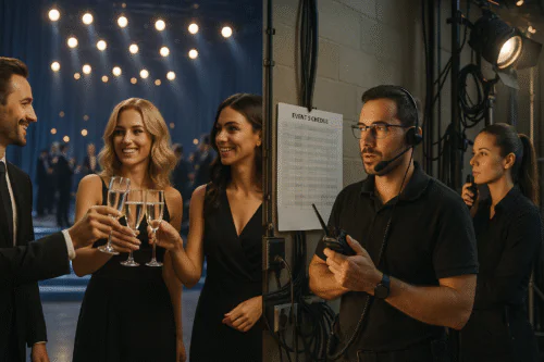 Célébration et logistique en coulisse