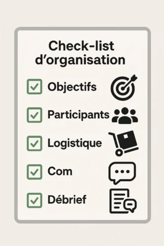 Check‑list organisation team building
