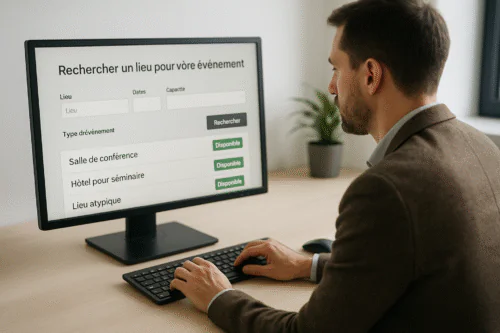 Recherche en ligne de lieux événementiels