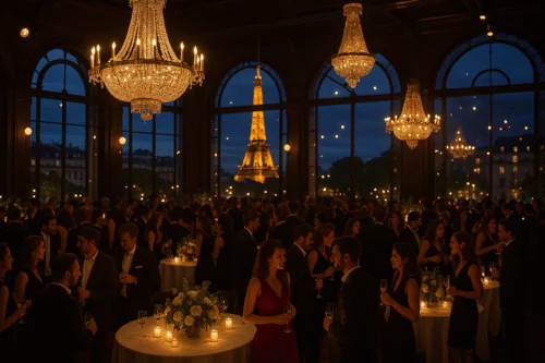 Soirée événementielle dans un lieu parisien