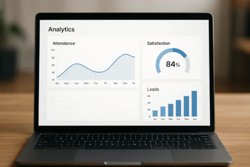 Tableau de bord analytique moderne