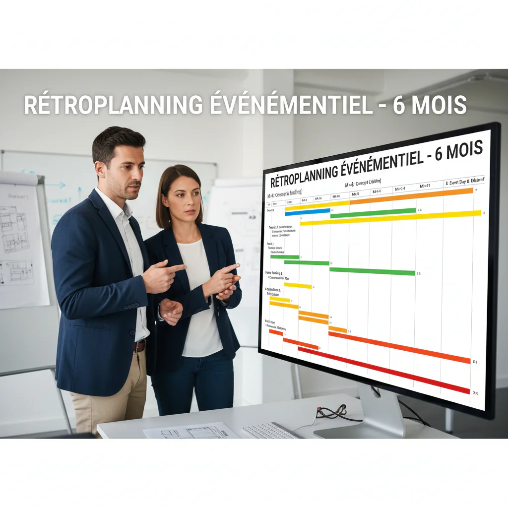 rétroplanning événementiel à 6 mois