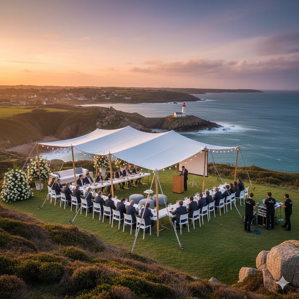 Séminaire au bord de la mer en Bretagne
