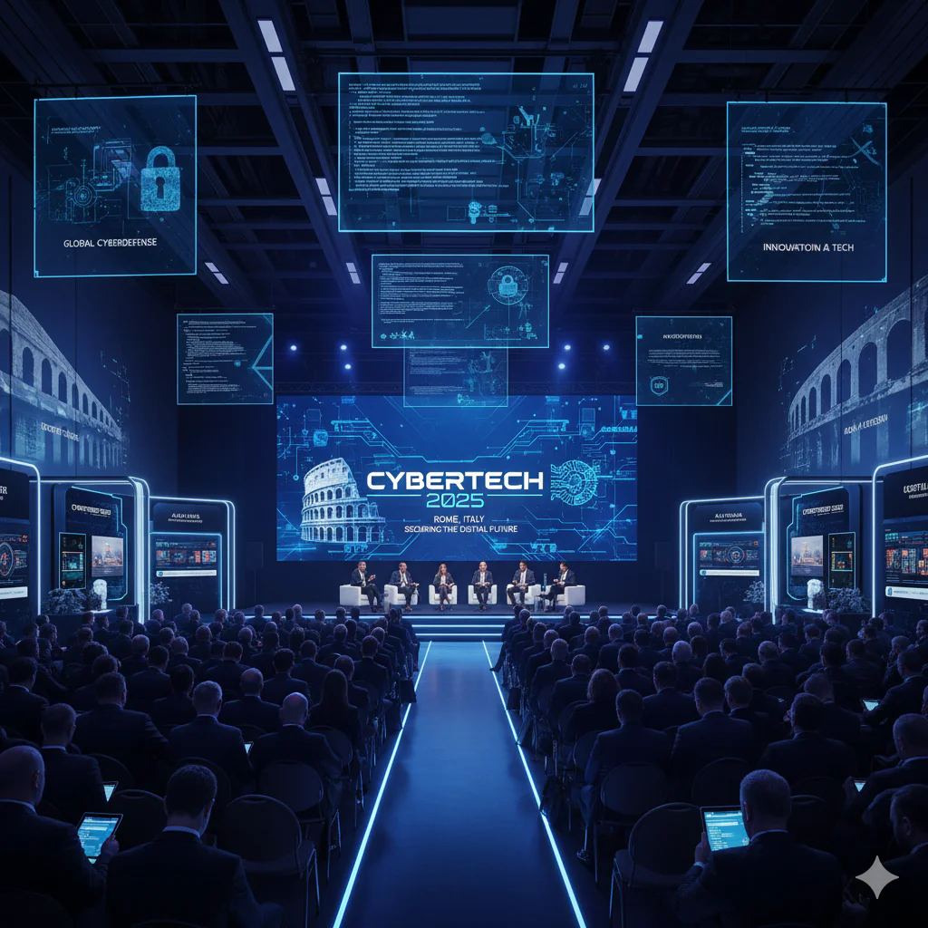 événement Cybertech 2025 à Rome, sur la cybersécurité