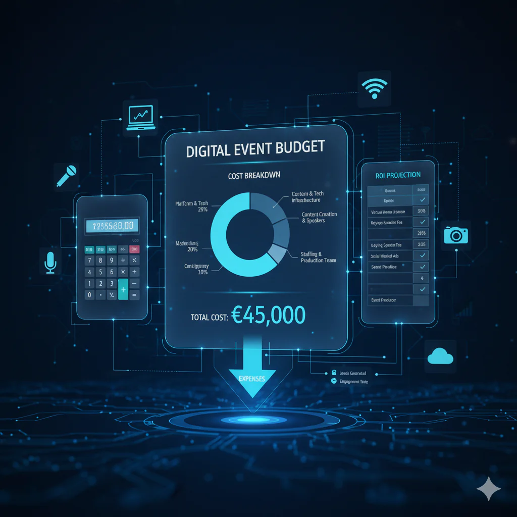 calcul des couts d'un événement digital
