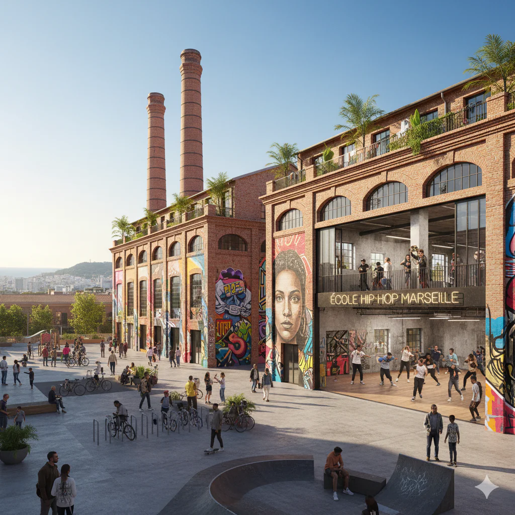 anciennes usines réhabilités à Marseille