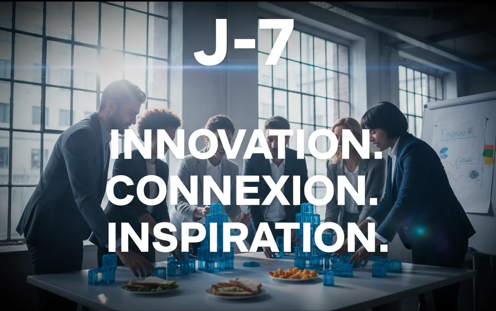 Invitation et teasing à un événement d'entreprise