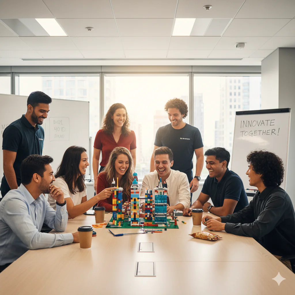 moments partagés en événement d'entreprise entre collègues