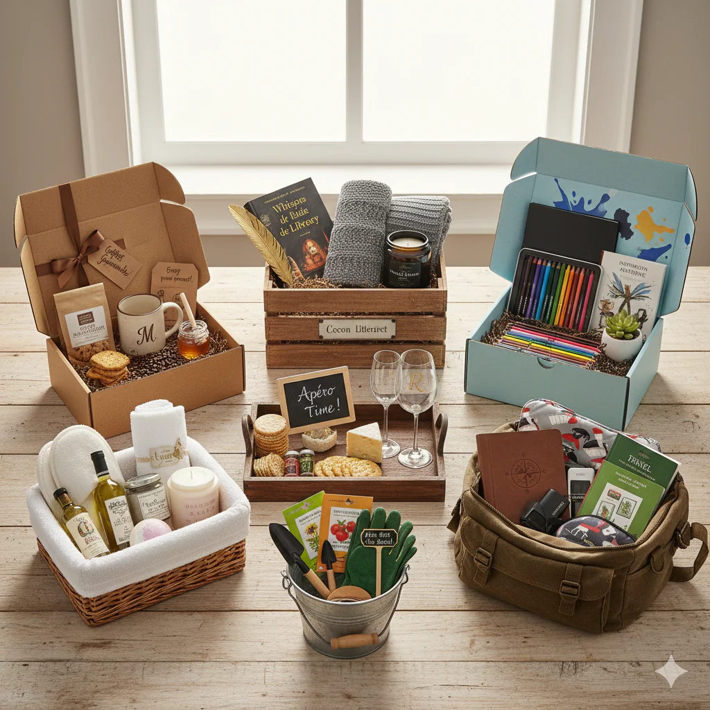 Exemples de coffrets cadeaux personnalisés