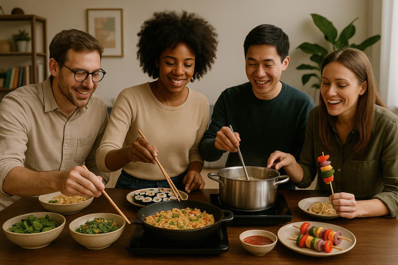 cours de cuisine entre collègues