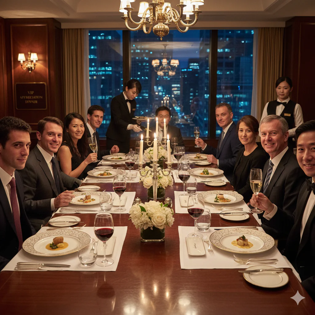 diner de clients VIP