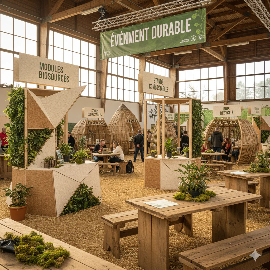 stands et mobilier événementiel durable