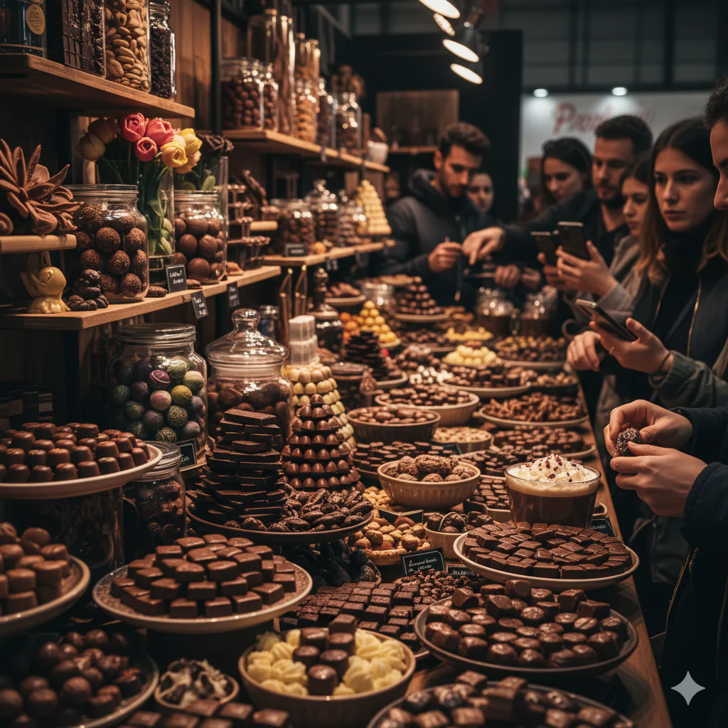 stand de chocolat au salon du chocolat 2025