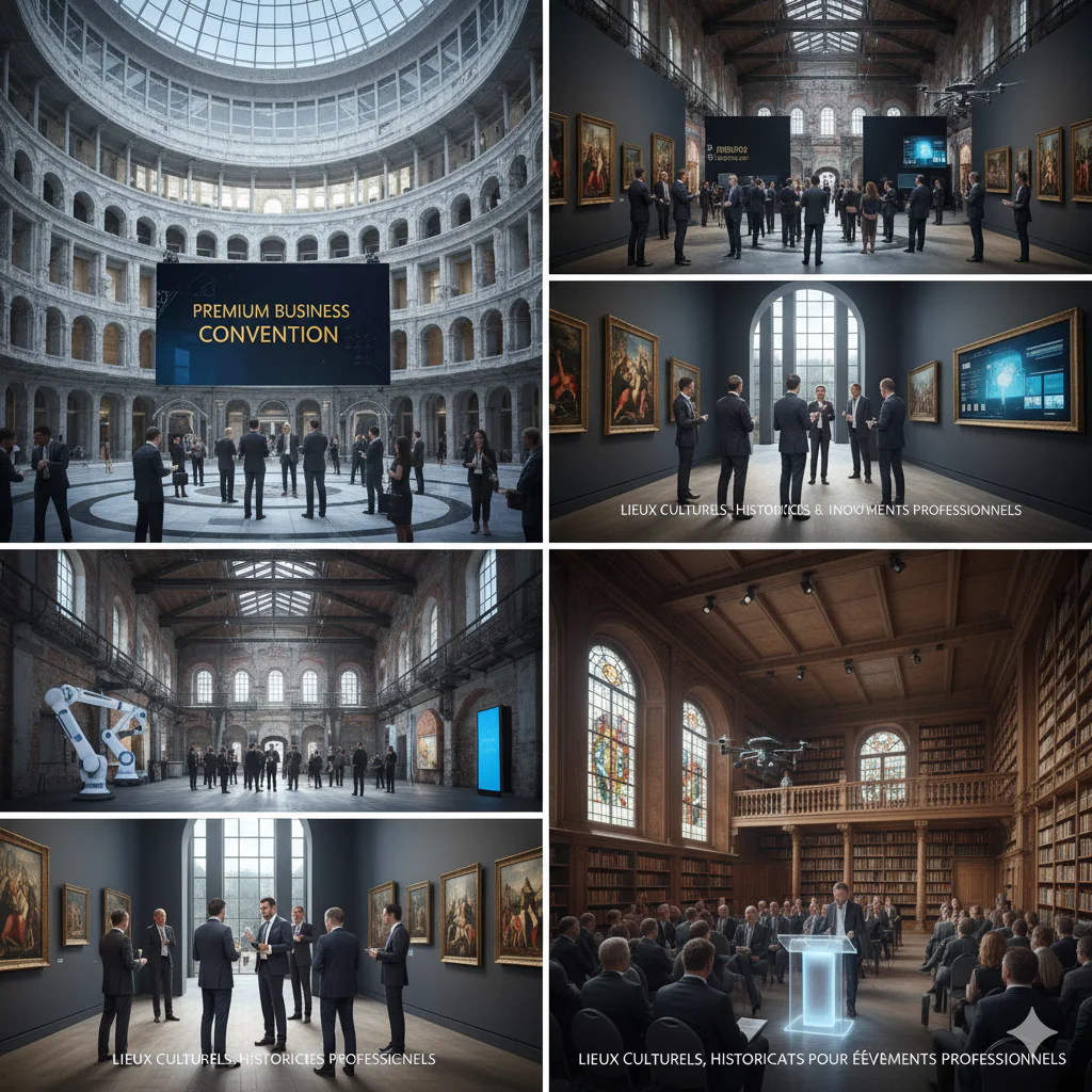convention d’affaires premium des lieux culturels, historiques et innovants pour les événements professionnels