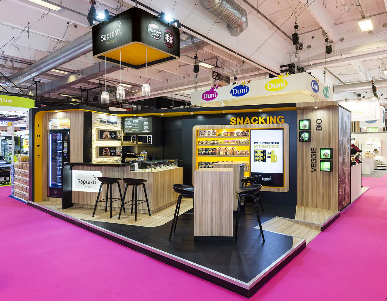Stand Sapresti lors du salon Snack and Sandwich