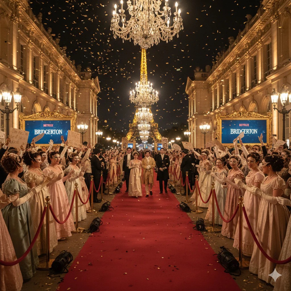 Tapis rouge avec les acteurs et les participants