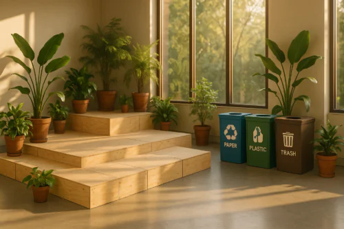 Événement éco-responsable sous lumière naturelle
