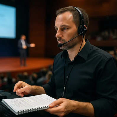 Gestion de scène concentrée en salle