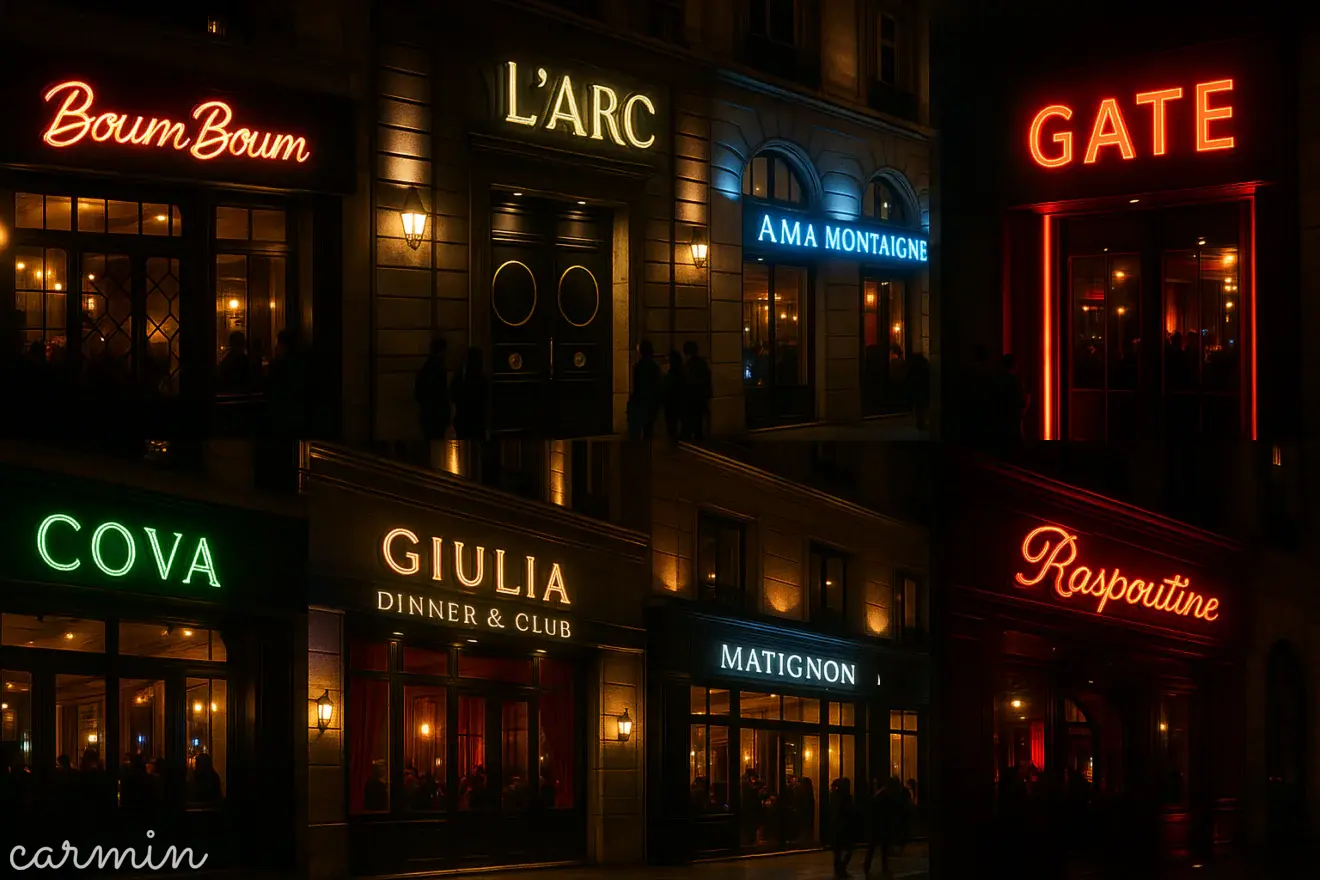 Vie nocturne parisienne animée