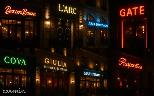 Vie nocturne parisienne animée