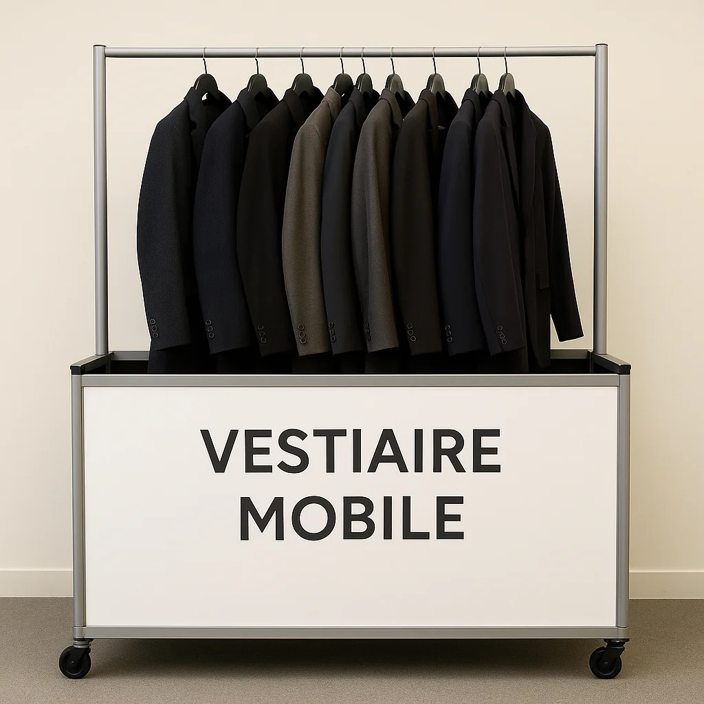 vestiaire mobile événementiel
